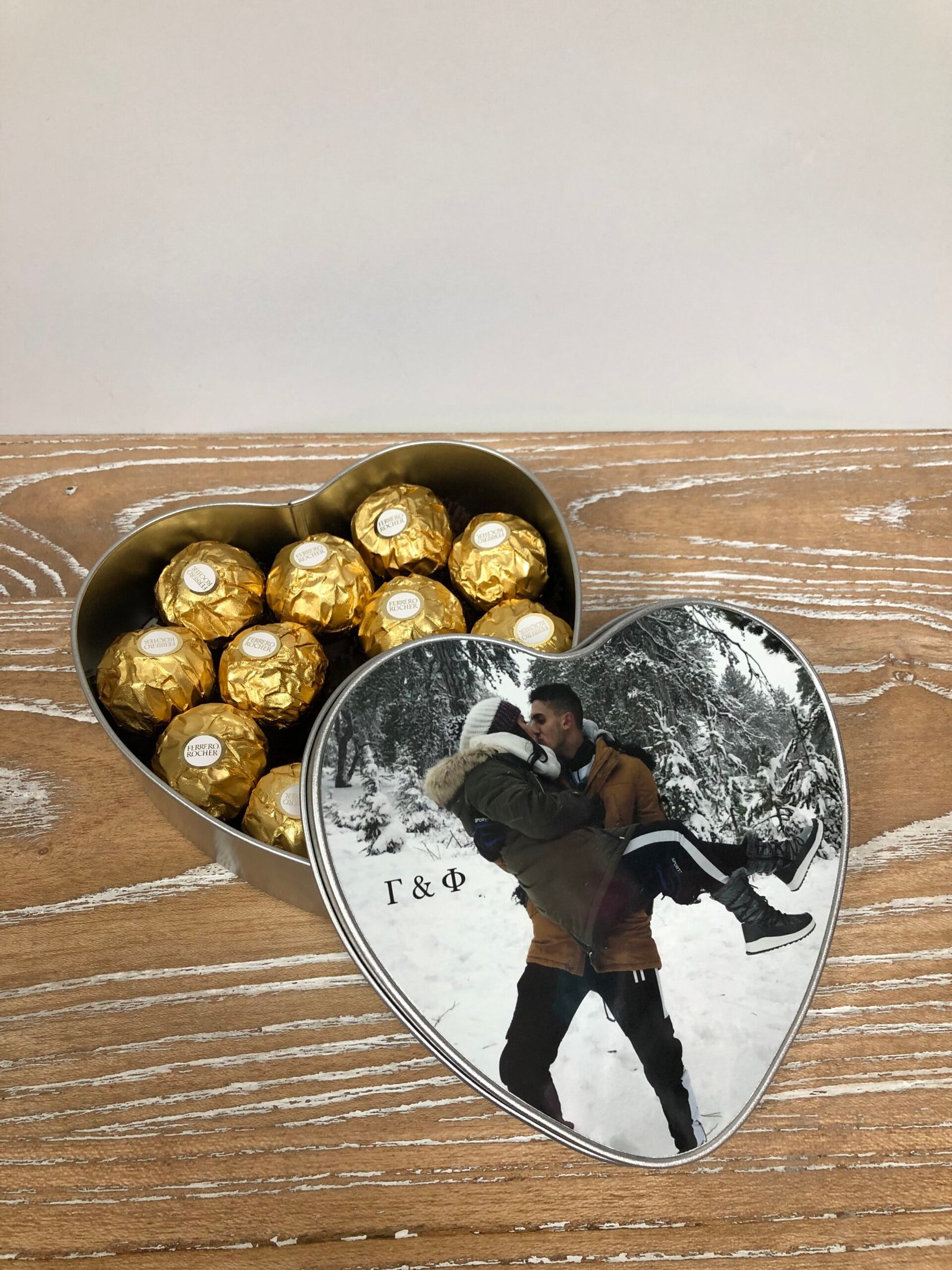 Metal Heart Chocolate Gift Box - Image 4