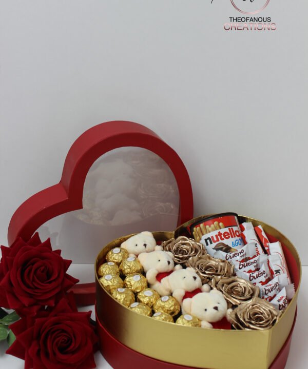 Sweet Teddy & Chocolate Heart Box
