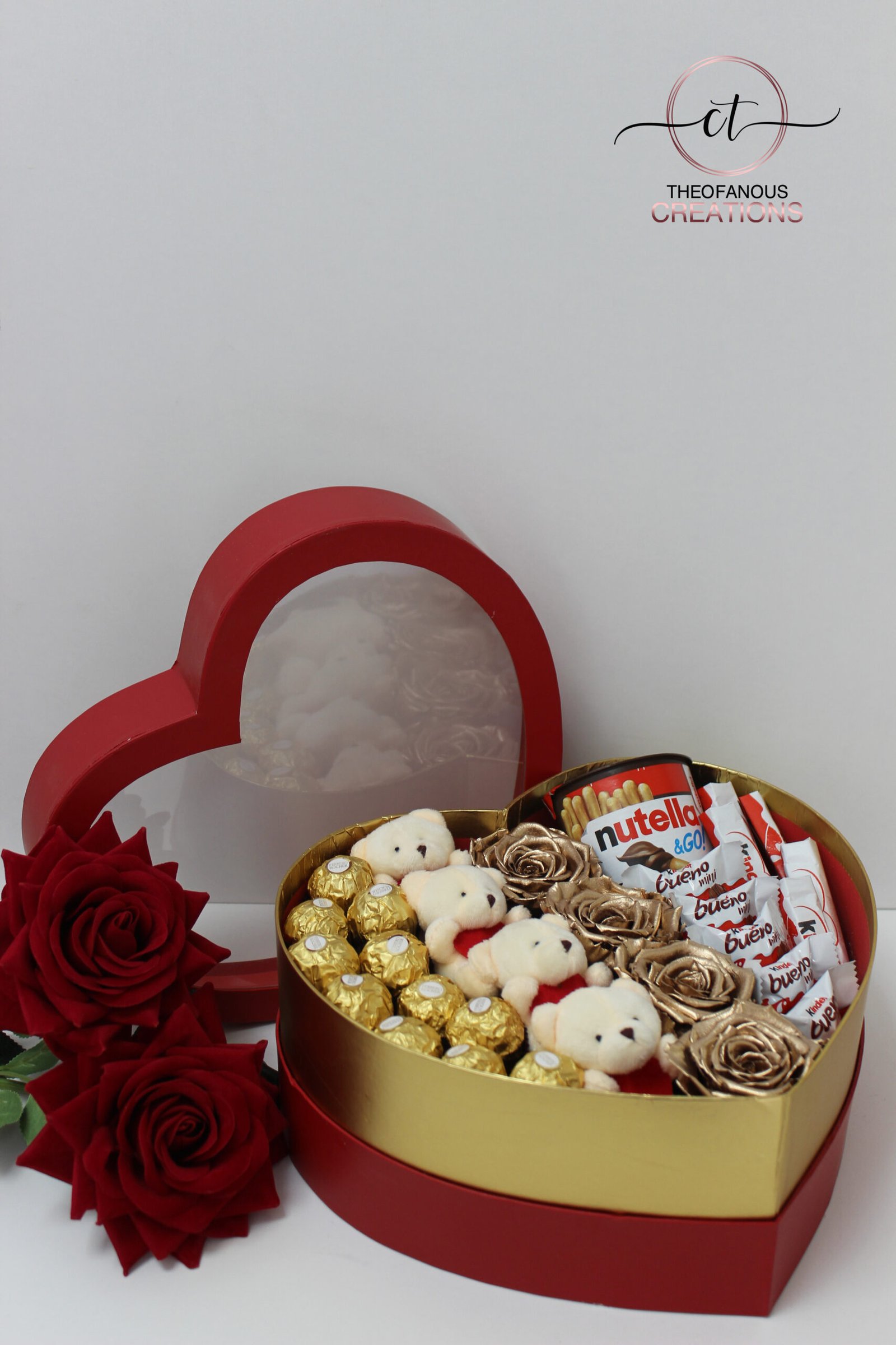 Sweet Teddy & Chocolate Heart Box