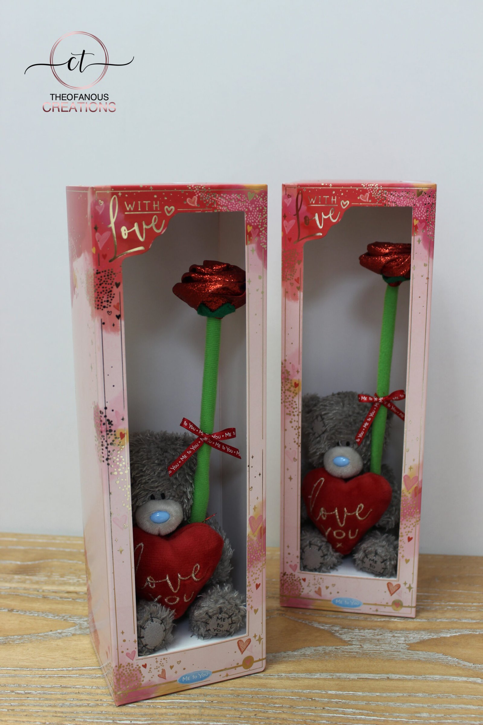 Me to You Tatty Teddy Bear With Felt Rose In A Gift Box