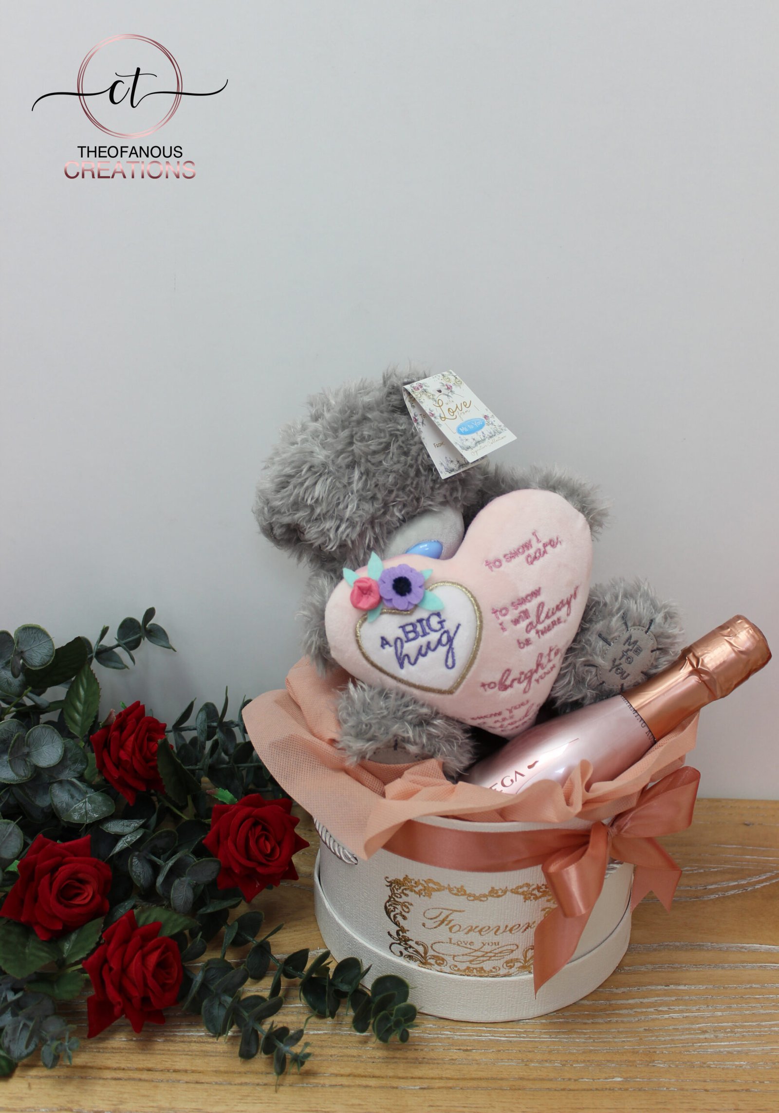 Τeddy & Prosecco Romantic Gift Box