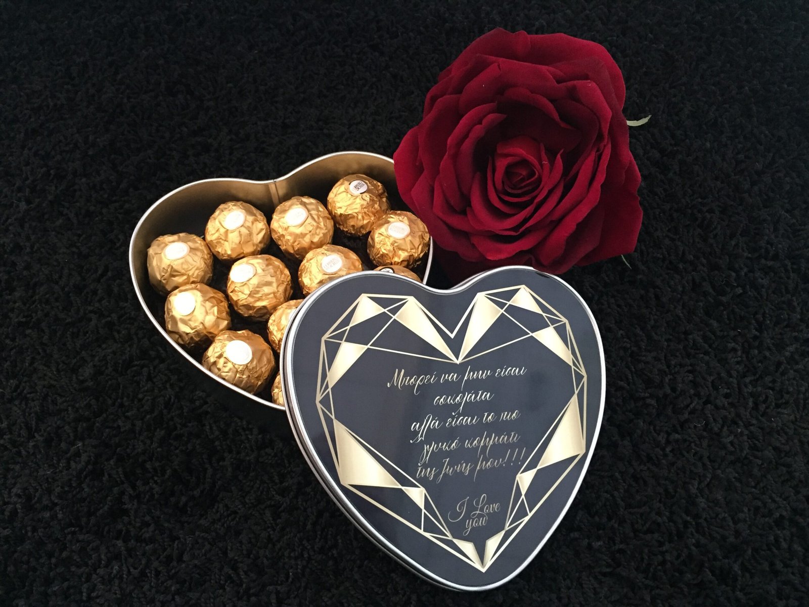 Metal Heart Chocolate Gift Box - Image 8