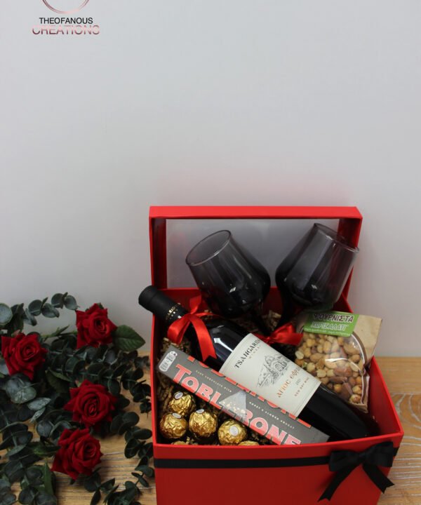Wine & Chocolate Couple Gift Box