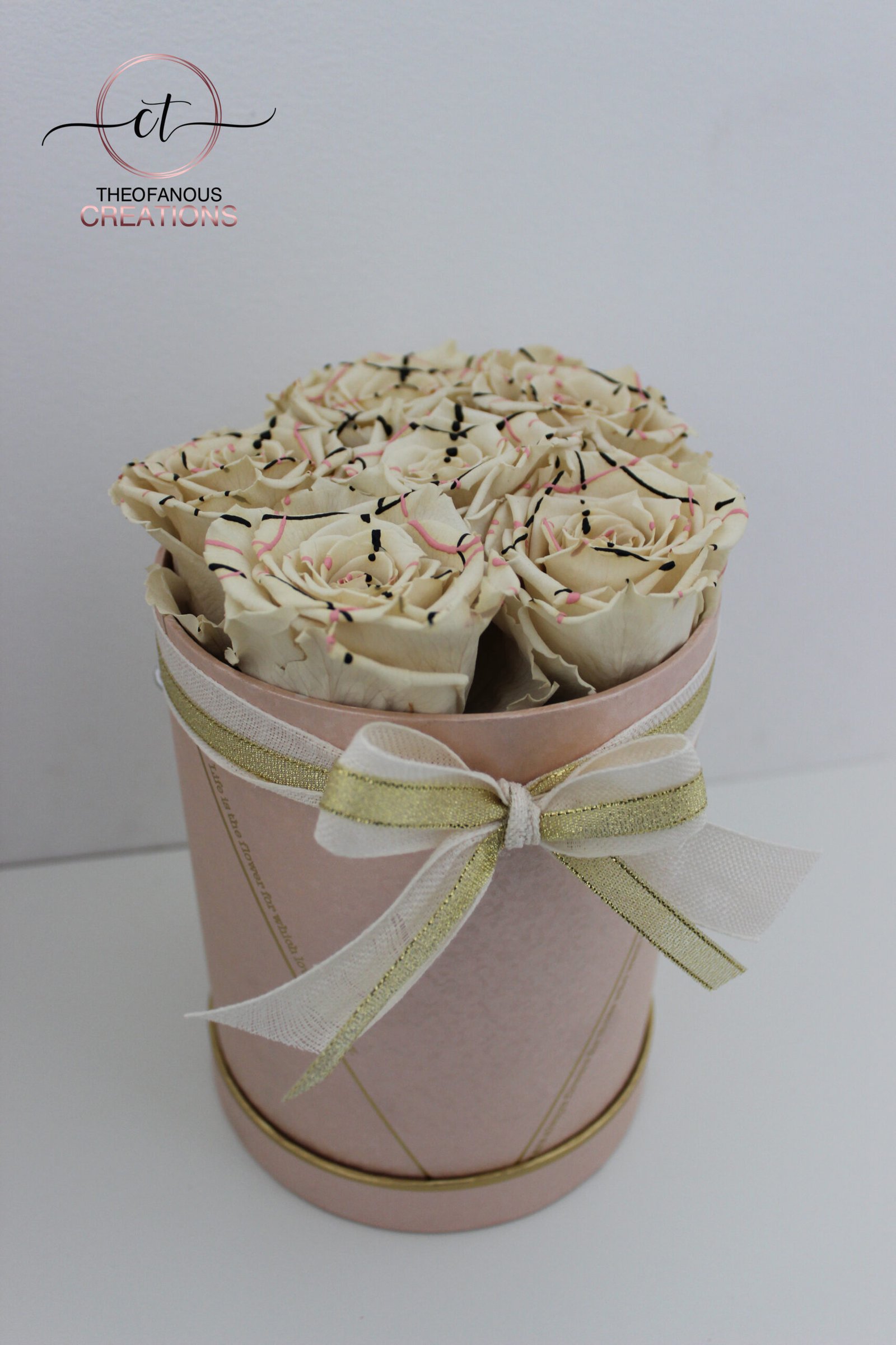 Cream Roses Luxury Flower Box