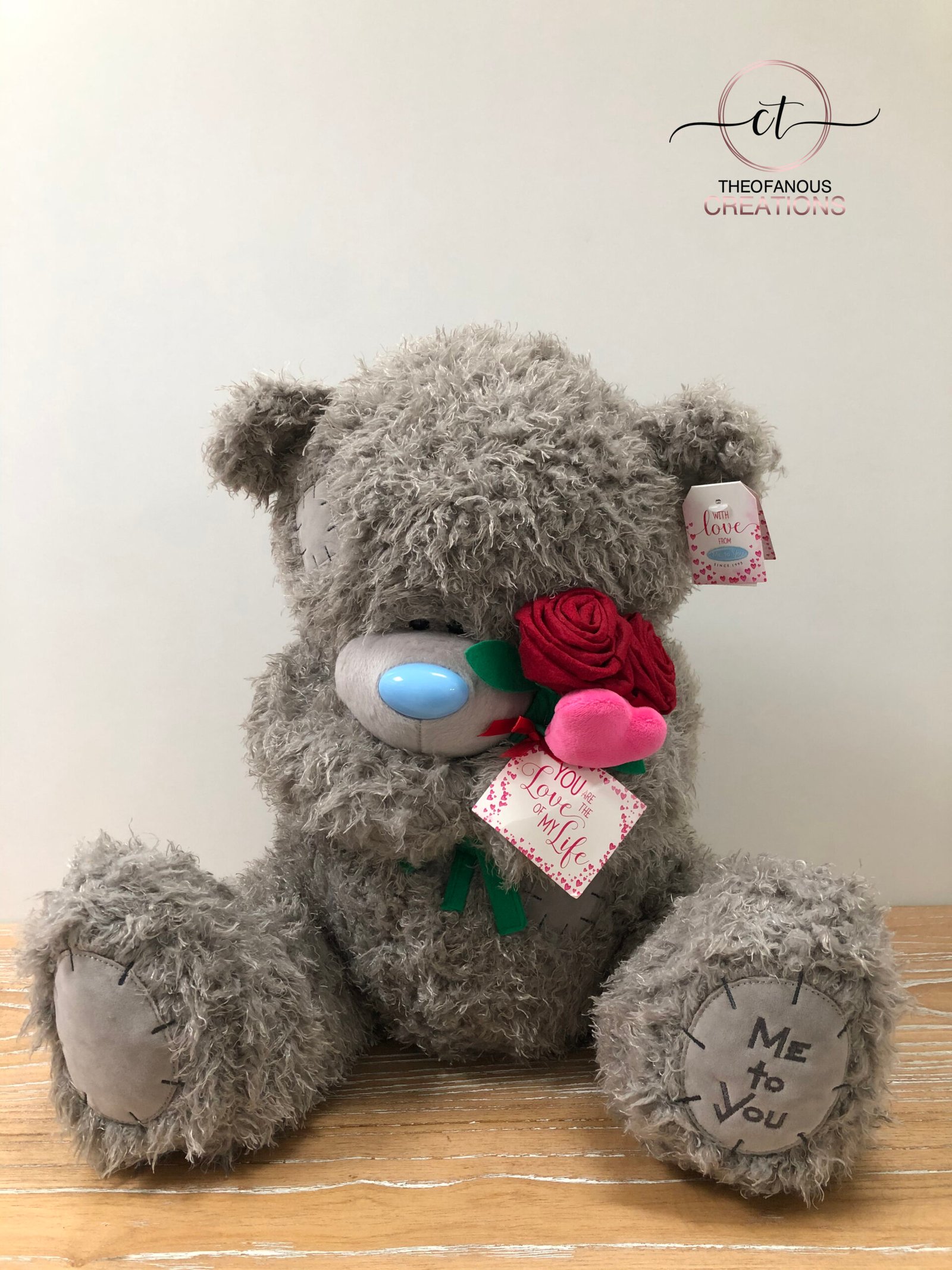 Tatty Teddy With Red Rose