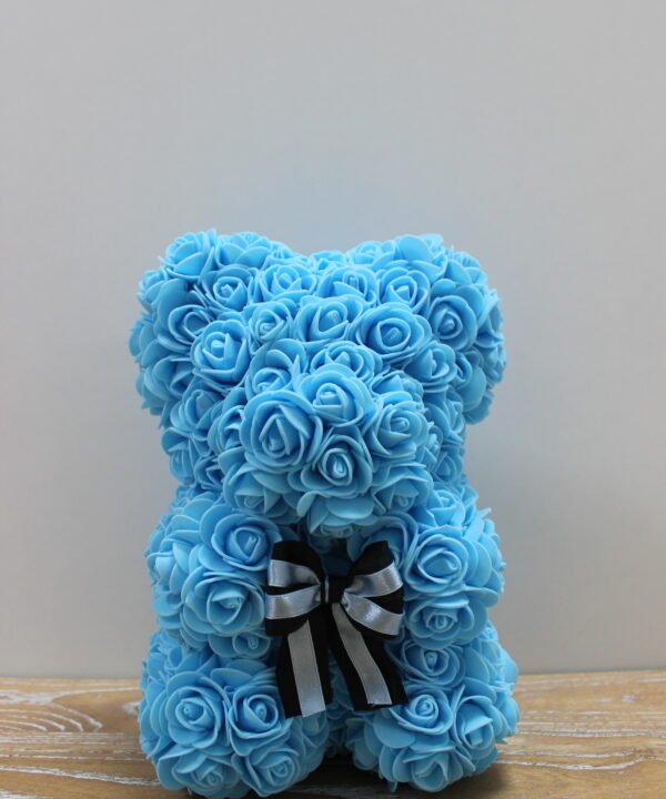 Rose Teddy Bear – Αρκουδάκι από Mπλέ Τριαντάφυλλα