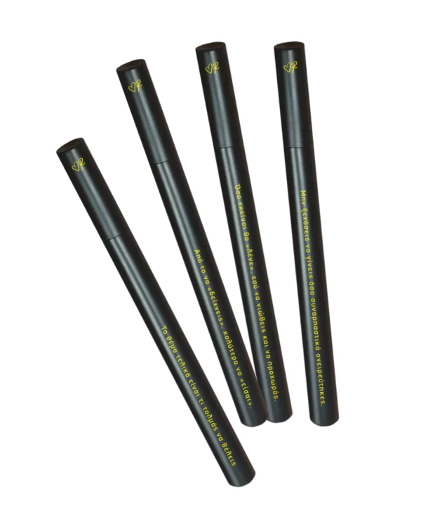 Στυλό Μαύρο Μεταλλικό (4 Σχέδια)