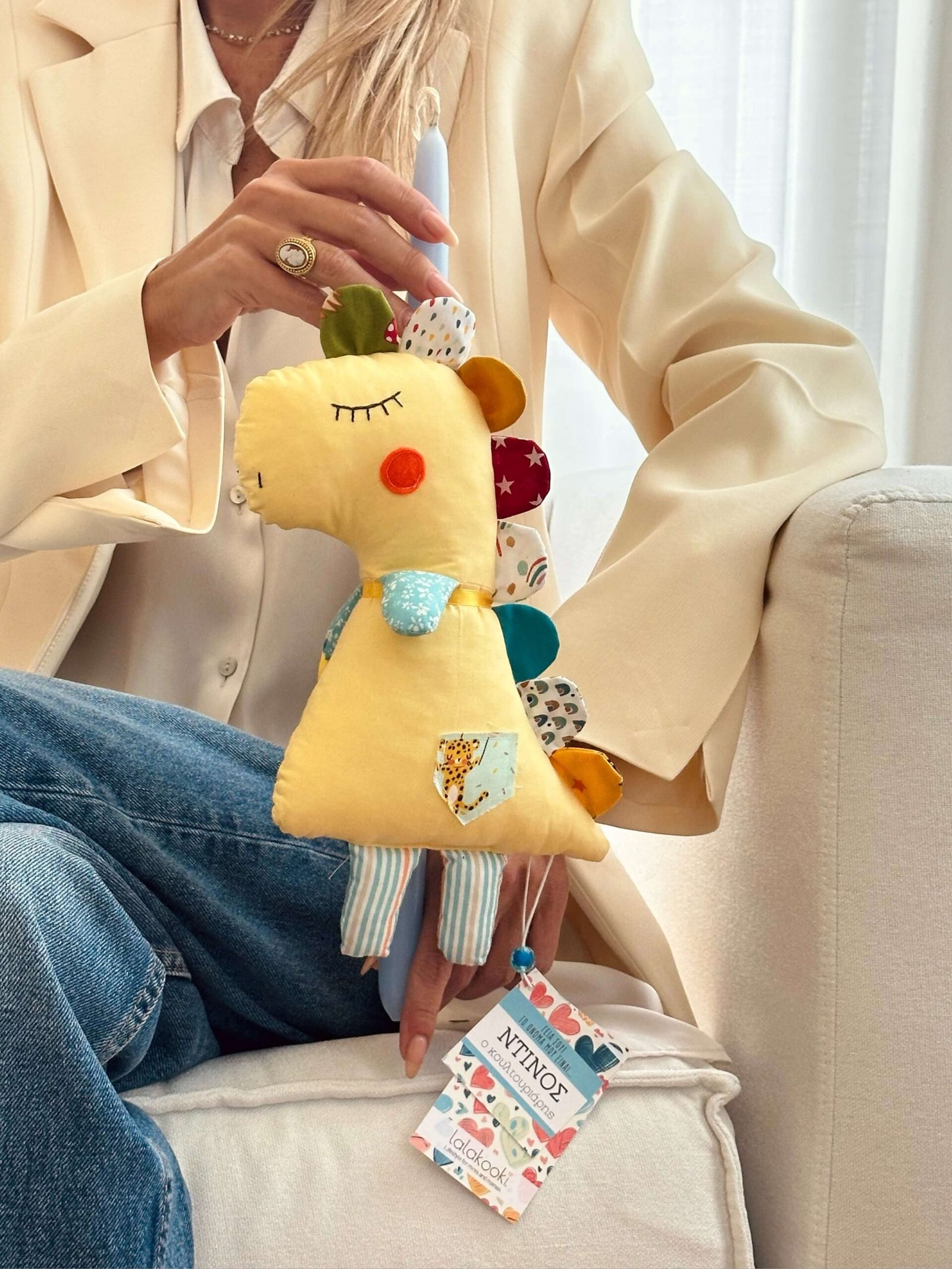 Πασχαλινή λαμπάδα Lala Doll Ντίνος ο κουλτουριάρης