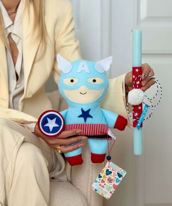 Πασχαλινή λαμπάδα Lala Doll Captain America