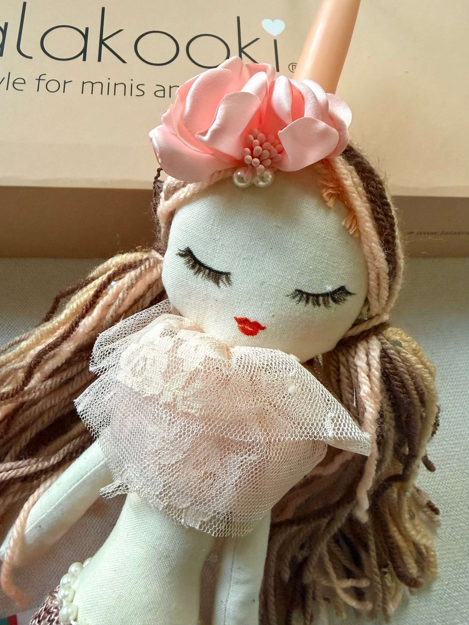 Πασχαλινή λαμπάδα Lala Doll Κοραλένια η γοργόνα - Image 2