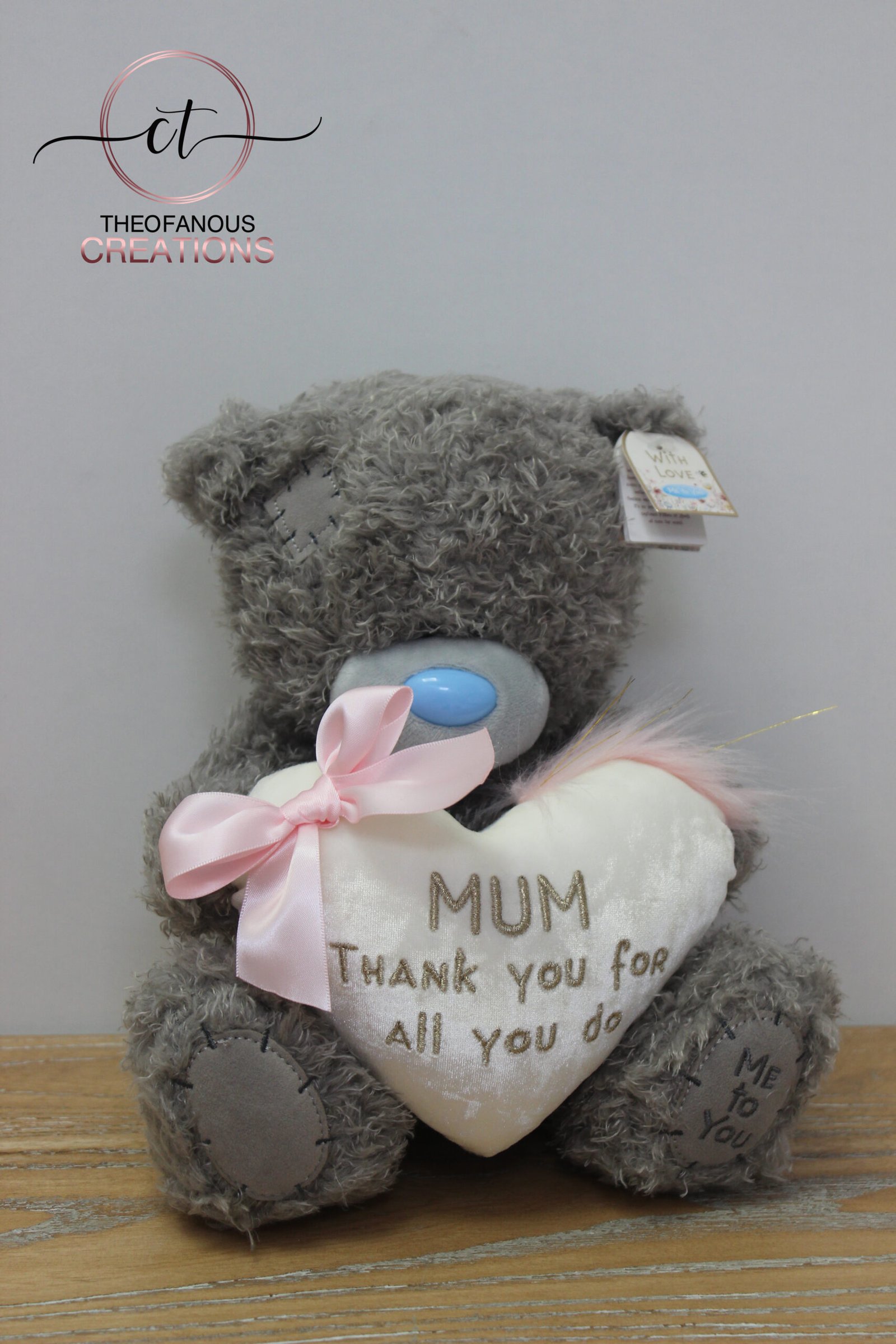 Tρυφερό αρκουδάκι Metoyou "Mum"